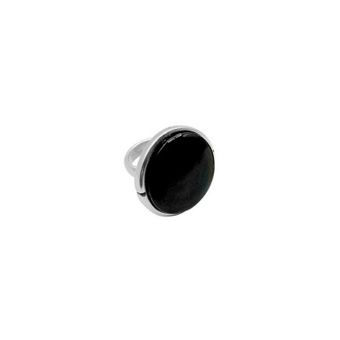 Кольцо Ciclon, Elegance, разъемное, с муранским стеклом, CN-233502 черный