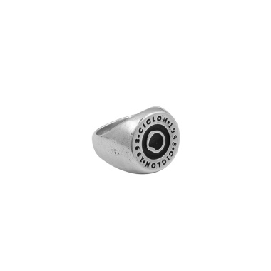 Кольцо Ciclon, Orden y caos, с гравировкой, металл, CN-232503 серебристый, 20,5