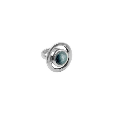 Кольцо Ciclon, Estilo, разъемное, с муранским стеклом, CN-233501 серый