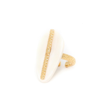 Кольцо Nature Bijoux, Ivory, разъемное, с костью, NB22.1-19-24365 белый