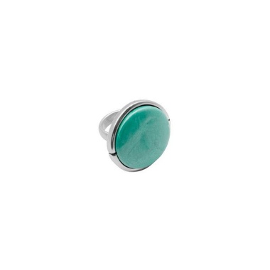 Кольцо Ciclon, Elegance, разъемное, с муранским стеклом, CN-233502 бирюзовый