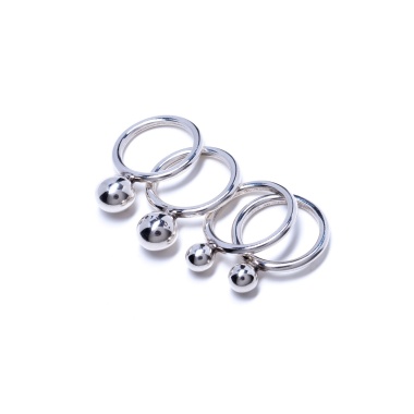 Кольцо Ciclon, 4 кольца, металл, CN-005316 серебристый, 17,5