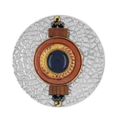 Кольцо TARATATA, Citadelle, разъемное, со смолой, бусинам и стразами, TT-W23-04409-108 коричневый