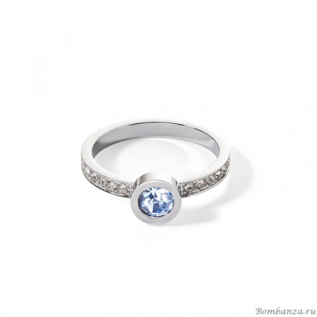 Кольцо Coeur de Lion, Light Blue-Silver 16.5 мм 0228/40-0741 52
