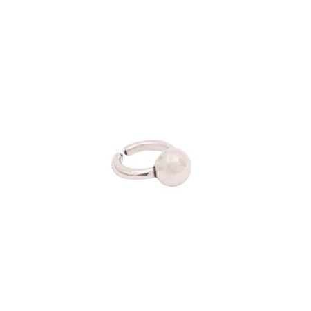 Кольцо Tucco, Simplicity, разъемное, с металлической бусиной, TC-TMA39 серебристый