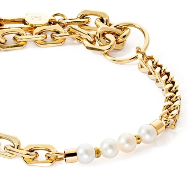 Браслет Coeur de Lion, Pearls White-Gold, 1120/30-1416