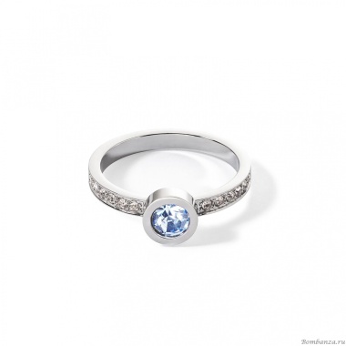 Кольцо Coeur de Lion, Light Blue-Silver 18 мм 0228/40-0741 56