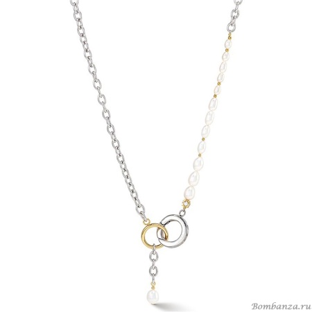 Колье Coeur de Lion, Freshwater Pearls with O-ring bicolor, 1104/10-1426