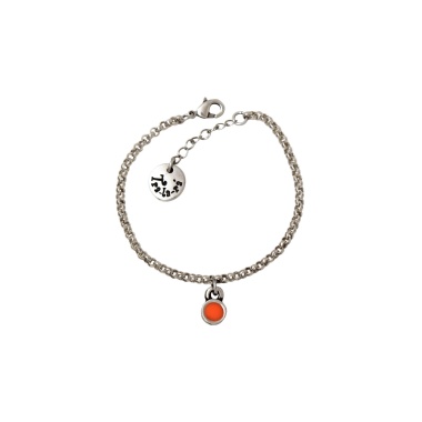 Браслет Tra-la-ra, Fluor, подвеска, вставка из смолы, TLR23-235P005 оранжевый Браслет Tra-la-ra, Fluor, подвеска, вставка из смолы, TLR23-235P005 оранжевый