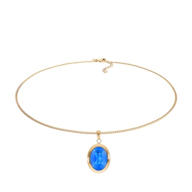 Колье Qudo, TIVOLA big G royal blue delite, 404684.1 BL/G Колье Qudo, TIVOLA big G royal blue delite, 404684.1 BL/G