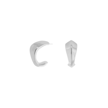 Серьги VIDDA, Infinity, полукольца, металл, VD24.2-02038 серебристый