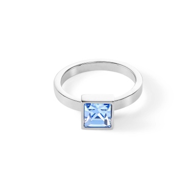 Кольцо Coeur de Lion, Light Blue-Silver 18 мм 0500/40-0741 56
