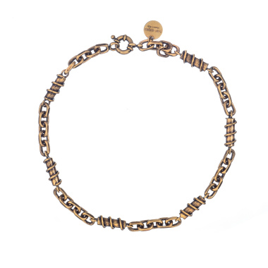 Колье Thot Gioielli, со звеньями разных форм, TG25.1-CLV05 золотистый