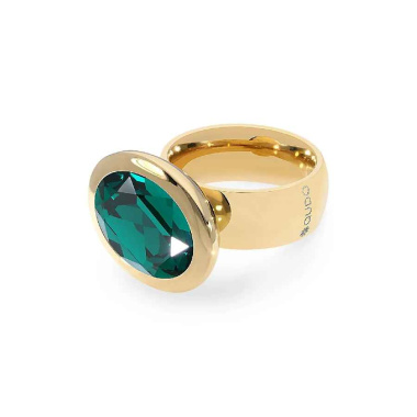 Кольцо Qudo, TIVOLA big G emerald  17.8 мм, 632329/17.8 G/G