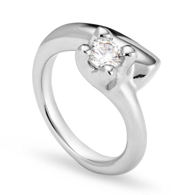 Кольцо UNOde50 Divine с серебром ANI0806BLNMTL18