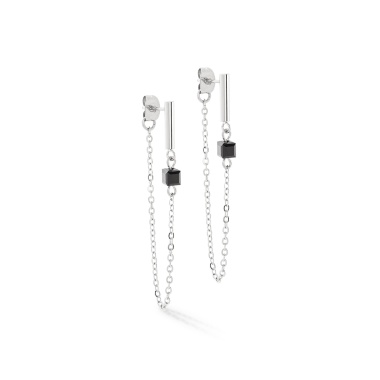 Серьги Coeur de Lion, Black-Silver, 5076/21-1317 Серьги Coeur de Lion, Black-Silver, 5076/21-1317