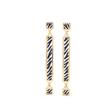 Серьги Francesca Bianchi, с эмалью, FB25.2-32D золотистый