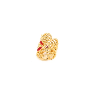 Кольцо Franck Herval, Appoline, с кристаллом Swarovski и цветной эмалью, FH23.2-19-63360 золотистый
