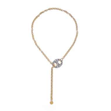 Колье Francesca Bianchi, с эмалью, FB25.2-15T золотистый