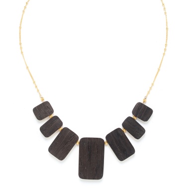 Колье Nature Bijoux, Wenge, тамариндовое дерево,шпон,гмелина, NB22.1-15-42090 коричневый Колье Nature Bijoux, Wenge, тамариндовое дерево,шпон,гмелина, NB22.1-15-42090 коричневый