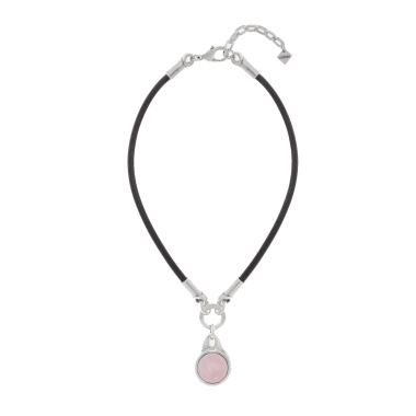 Колье VIDDA, Hera, кожаное, с розовым кварцем, VD25.1-02163201 розовый, 60см