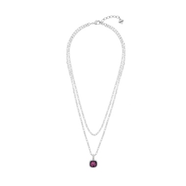 Колье VIDDA, Magna, двойное, с кристаллом Swarovski, VD25.2-02282 лиловый