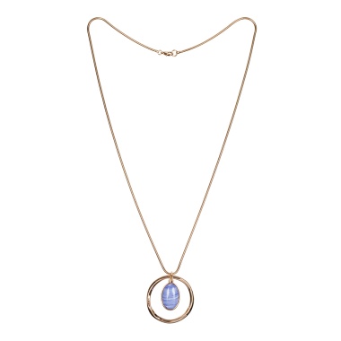 Колье Fiore Luna, SAPPHIRINE AGATE