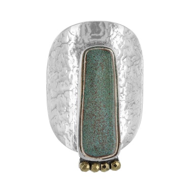 Кольцо TARATATA, Celeste, разъемное,смола, пудра,стеклянные бусины, TT-W23-09423-104 зеленый