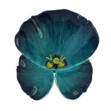 Кольцо TARATATA, Bloom, разъемное, смола, стразы, микрошарики, TT-W23-11432-104 синий