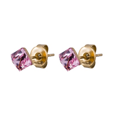 Пусеты Fiore Luna, Crystal Pink, SWE0127/1 P G Пусеты Fiore Luna, Crystal Pink, SWE0127/1 P G
