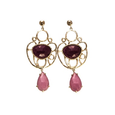 Серьги Estrosia, турмалин и кварц, ES-ORD30-5