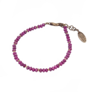 Браслет Lanzerotti, Elisir, с рубином и гематитом, LZ-25.10-304 розовый