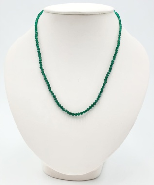 Колье Diogems шпинель, зеленая 45 см