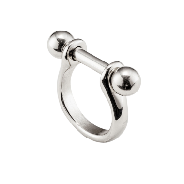 Кольцо UNOde50 Pick 1 с серебром ANI0642MTL00018