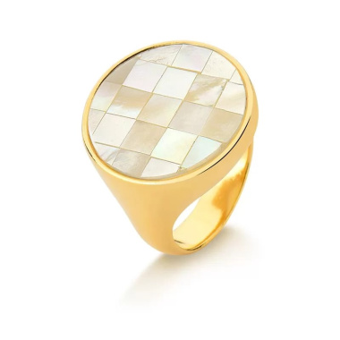 Кольцо Possebon Mother Pearl Mosaic  K2155.1/16,5 G 16
