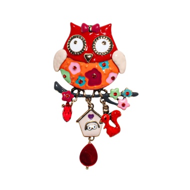 Брошь Shadore, Сова с домиком