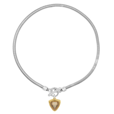 Колье Ciclon, Majestic oro, с кристаллом, CN-250802 янтарный