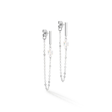 Серьги Coeur de Lion, White-Silver, 5076/21-1417 Серьги Coeur de Lion, White-Silver, 5076/21-1417