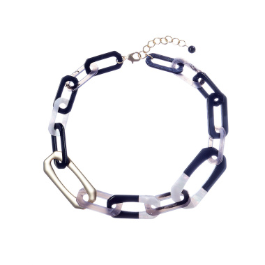 Колье Moon Paris, Lorian, с акриловыми звеньями, ML-22.10-033 черный