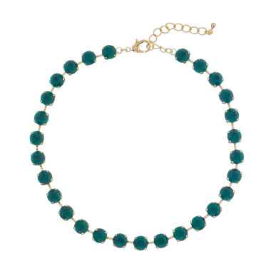 Колье Moon Paris, Ringo Queen, с кристаллами, MRQ-23.12-060 зеленый