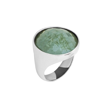 Кольцо Possebon, pearl green quartz 17.2 мм