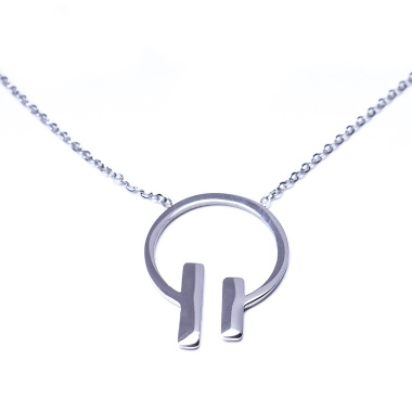 Колье Moon Paris, Ikita, с подвеской, MIK-22.03-005 серебристый