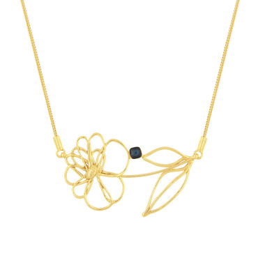 Колье TARATATA, Esquisse, с прозрачной смолой и слюдяным порошком, TT-H25-02103-204 золотистый