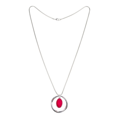 Колье Fiore Luna, RED QUARTZ