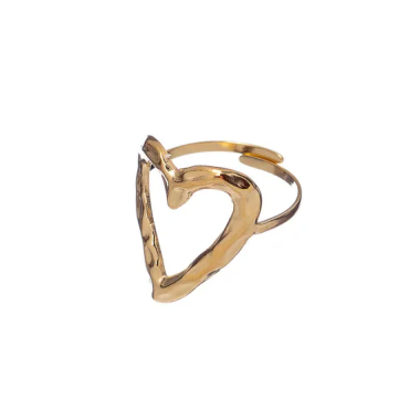 Кольцо Moon Paris, разъемное, в форме сердца, Mo-22.10-051 (золотистый)