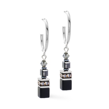 Серьги Coeur de Lion, Black-Silver, 3021/21-1317 Серьги Coeur de Lion, Black-Silver, 3021/21-1317