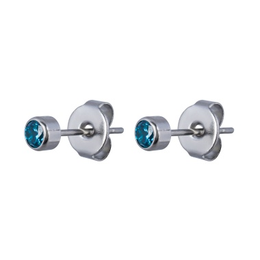 Пусеты Fiore Luna, Cubic zirconia Blue Topaz, SWE0128 BT S Пусеты Fiore Luna, Cubic zirconia Blue Topaz, SWE0128 BT S