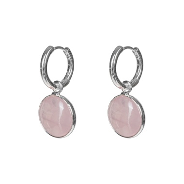 Серьги Fiore Luna, ROSE QUARTZ