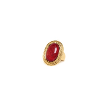 Кольцо Nature Bijoux, Kinsley, со вставкой из дерева роблес, NB23.2-19-25010 красный