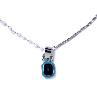 Колье Moon Paris, Ringo, с кристаллами, MR-22.03-018 синий